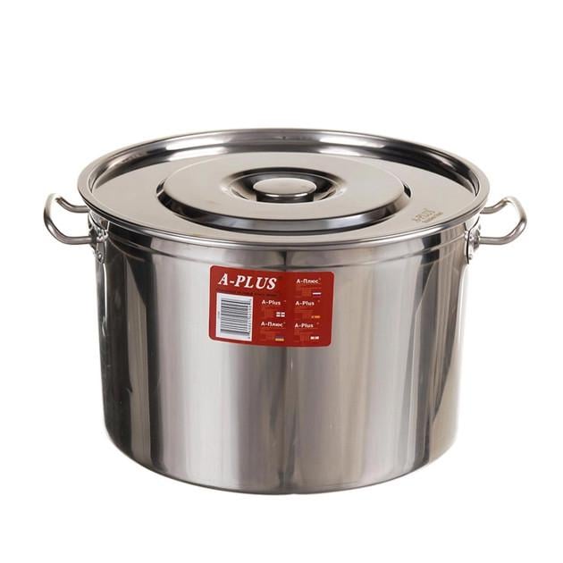 Каструля із нержавіючої сталі з кришкою 34 л 40 см