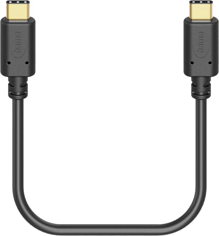 Кабель для заряджання Hama USB-С - USB-C 1,5 м із позолоченим штекером Чорний (00086409) - фото 4