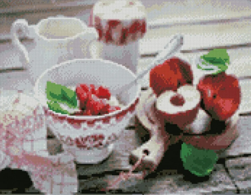 Алмазная мозаика Strateg Летний завтрак 40х50 см (FA40055)