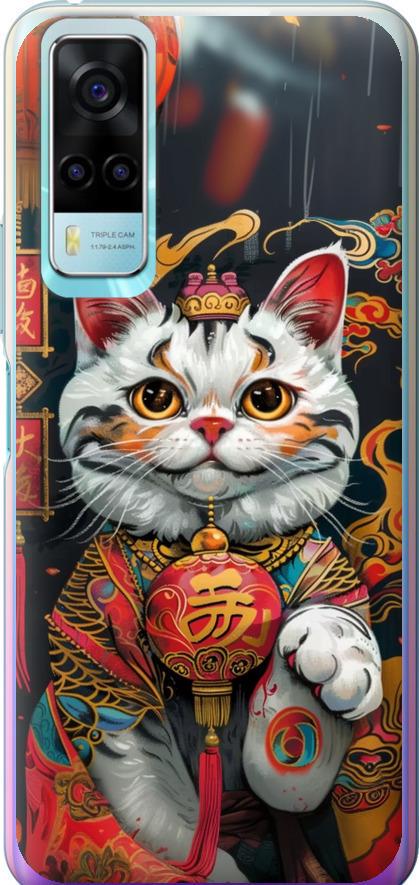 Чехол на Vivo Y53s China Cat v2 (6135u-2438-42517)
