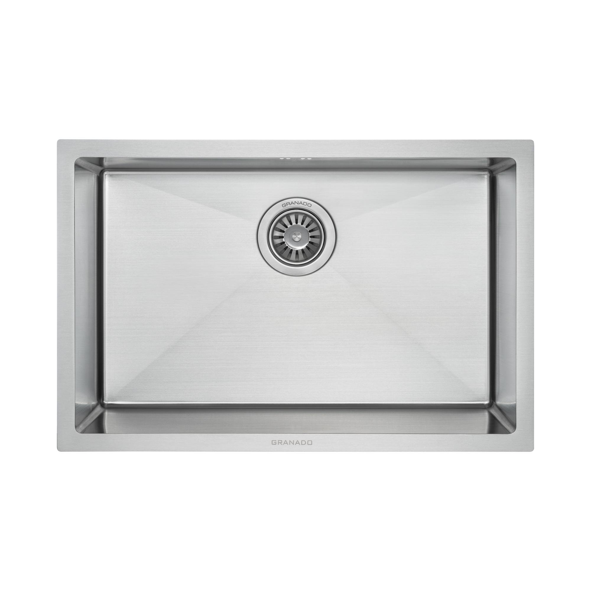 Мийка для кухні сталева Granado Under top L Steel S304