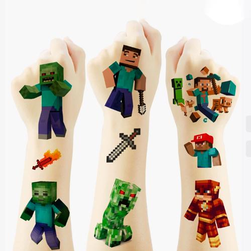 Детские татуировки Minecraft Tattoo Set - фото 2