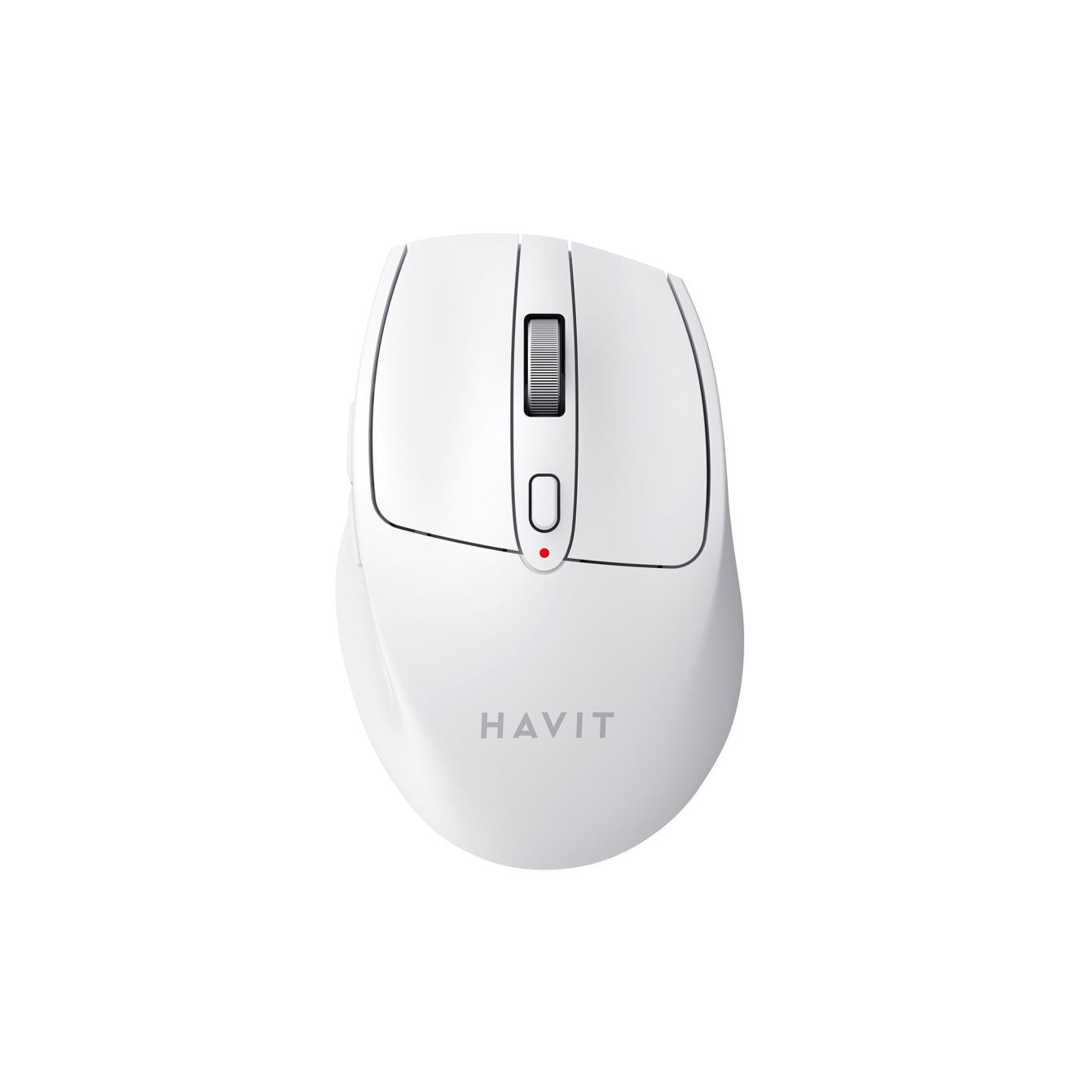 Компьютерная мышка беспроводная Havit HV-MS61WB двухрежимная White 2,4GHz BT5.0 White (28334)