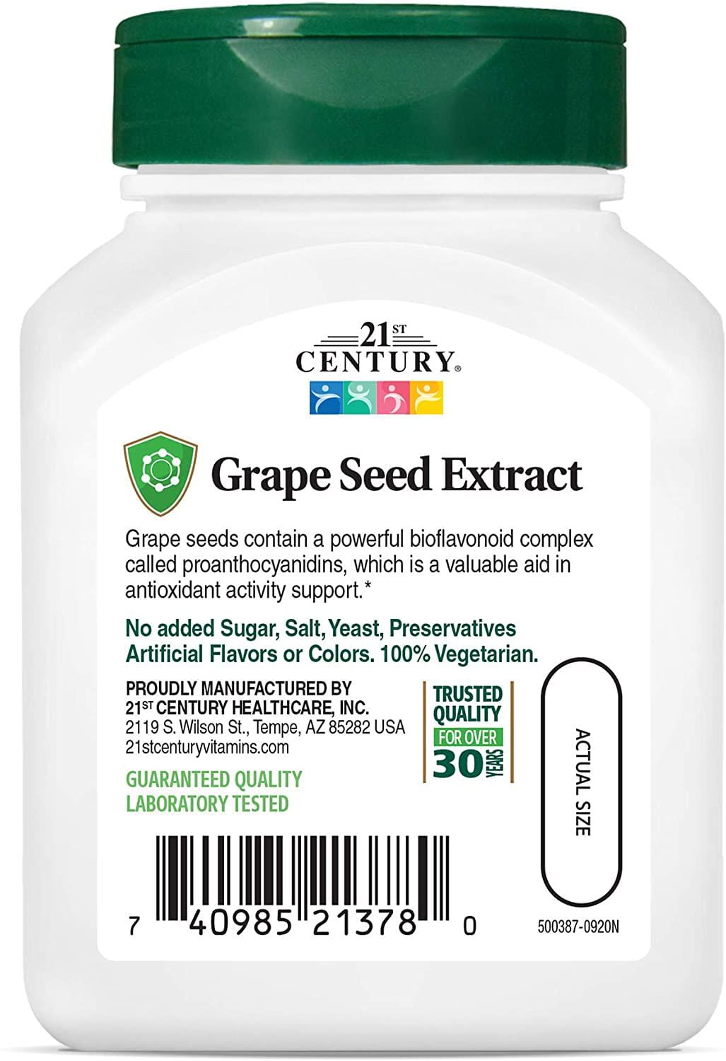Витамины Grape Seed Extract Standardized 60 капсул (00000032582) - фото 3 Витамины Grape Seed Extract Standardized 60 капсул (00000032582) - фото 3