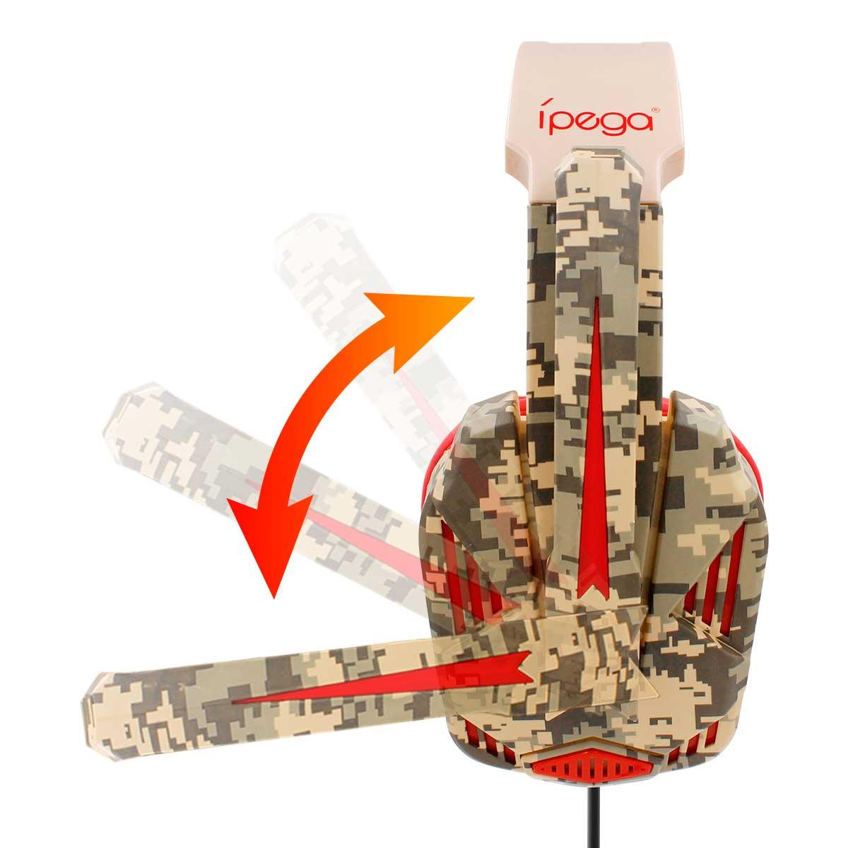 Наушники игровые iPega Gaming PG-R005 проводные с подсветкой/микрофоном - фото 5 Наушники игровые iPega Gaming PG-R005 проводные с подсветкой/микрофоном - фото 5