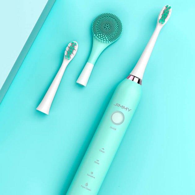 Щетка зубная электрическая Jimmy T6 Electric Toothbrush with Face Clean Blue - фото 2