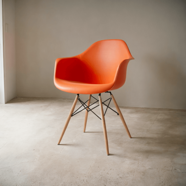 Кресло с подлокотниками Group SDM Tower Wood бук/пластик Оранжевый (27271816)