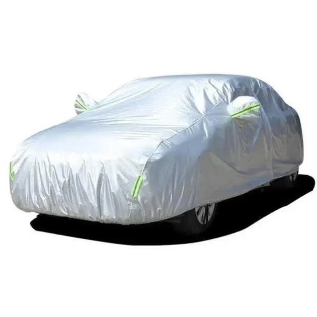 Захисний чохол тент на автомобіль 540х175х120 см з відблискувачами - фото 2 Захисний чохол тент на автомобіль 540х175х120 см з відблискувачами - фото 2
