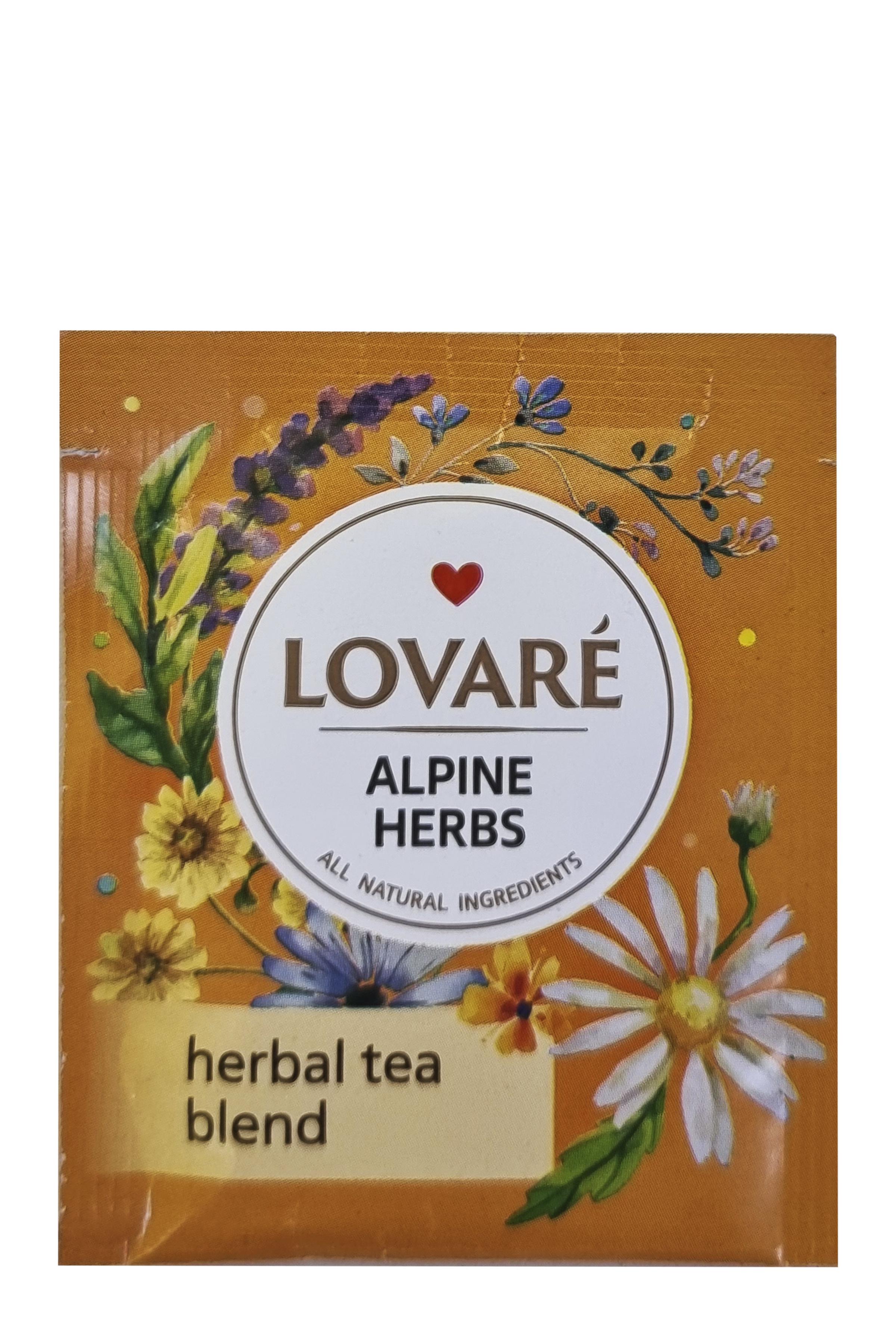 Чай Lovare Альпийские травы в пакетиках 50 шт. 2 г (52333)