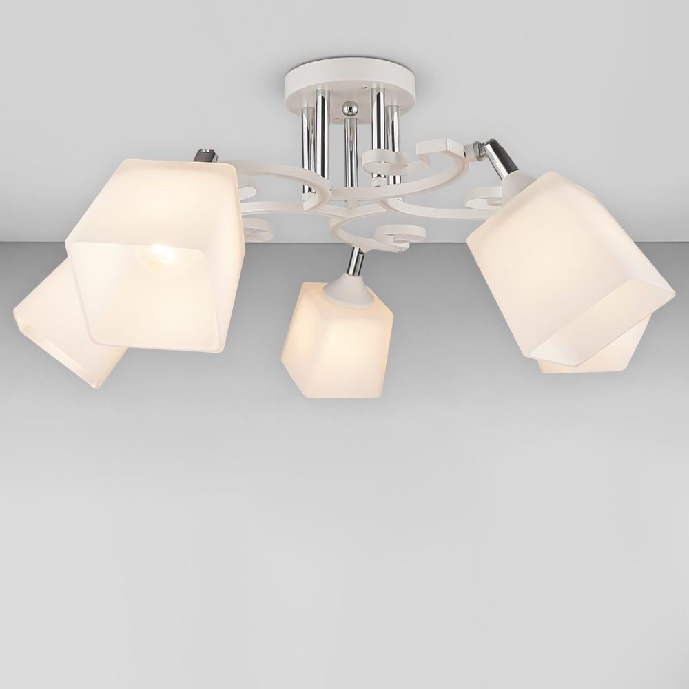 Люстра стельова Light House SRS-19237/5 Білий/Хром