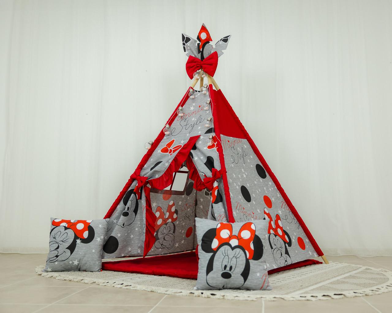 Вигвам для девочки Minnie style из текстиля 115x115 см (2117893621)