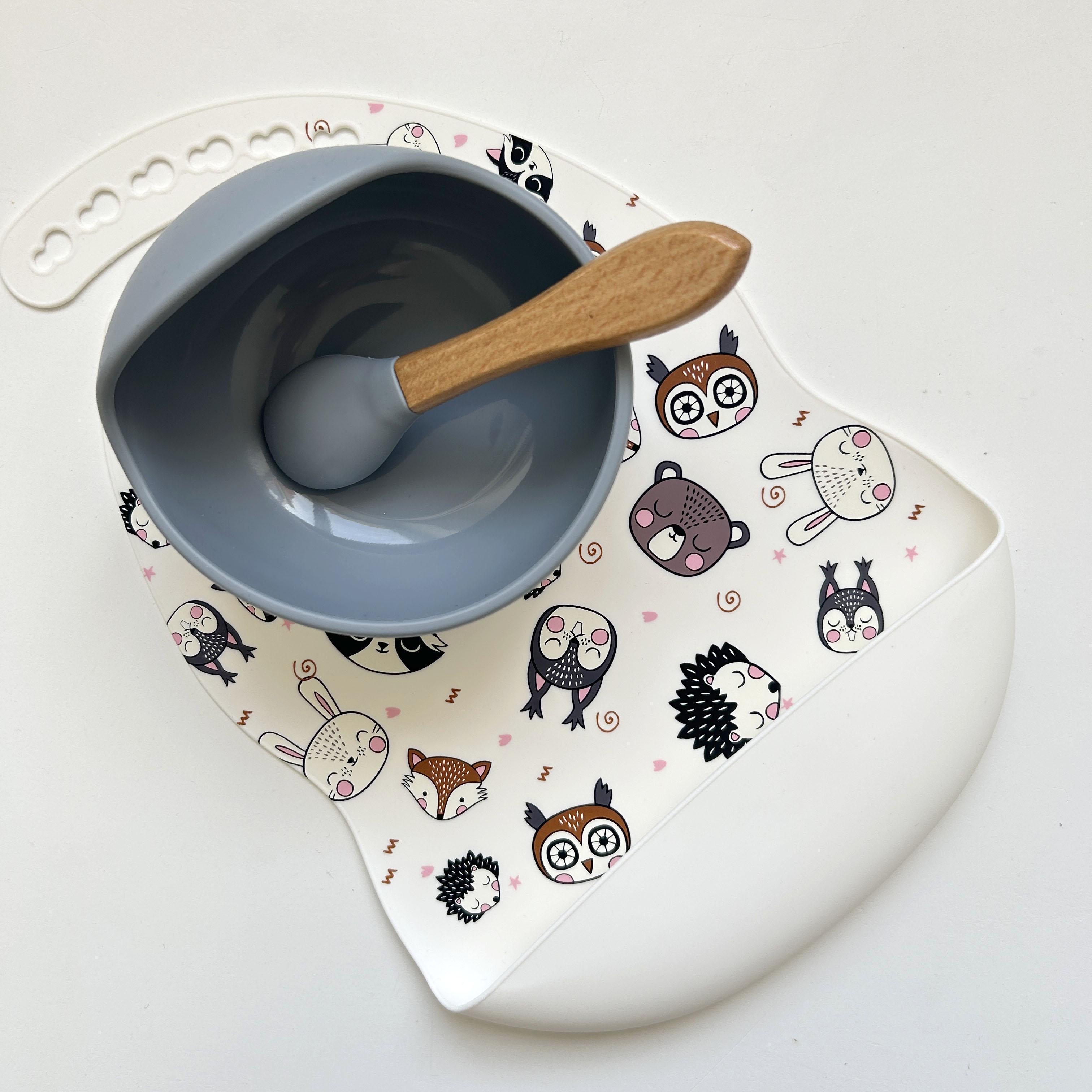 Набір посуду для дітей img_e0552 Y18 Мордочки Сірий (65601)