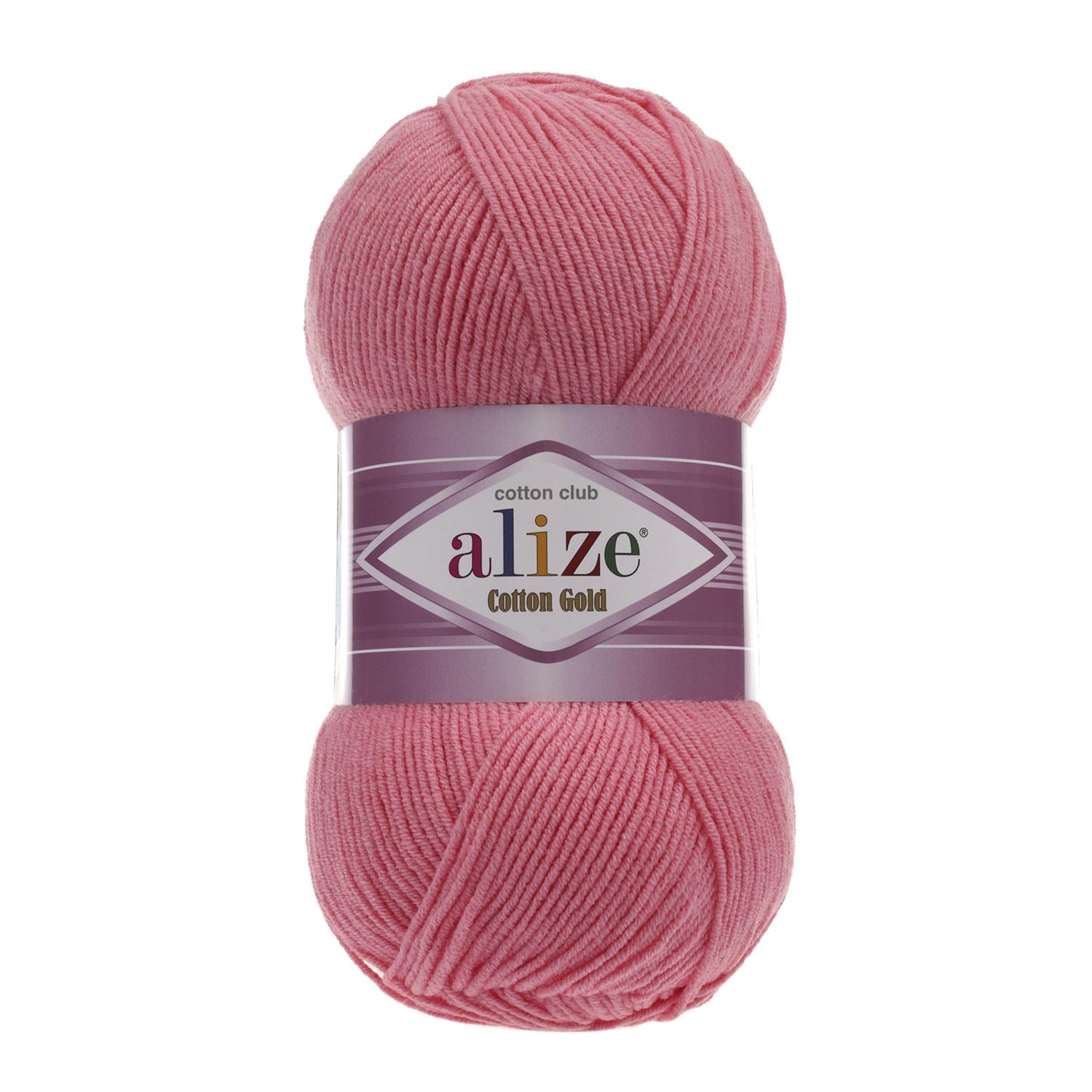 Пряжа Alize Cotton Gold 33 ярко Розовый (6409)