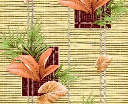 Обои моющиеся Континент 2013 Тропики 0,53x10,05 м Бежевый (2000000187921)