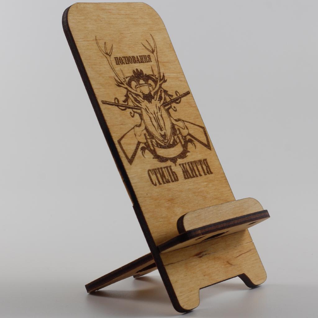 Підставка-тримач для телефону з дерева 46 (03020049) - фото 4 Підставка-тримач для телефону з дерева 46 (03020049) - фото 4