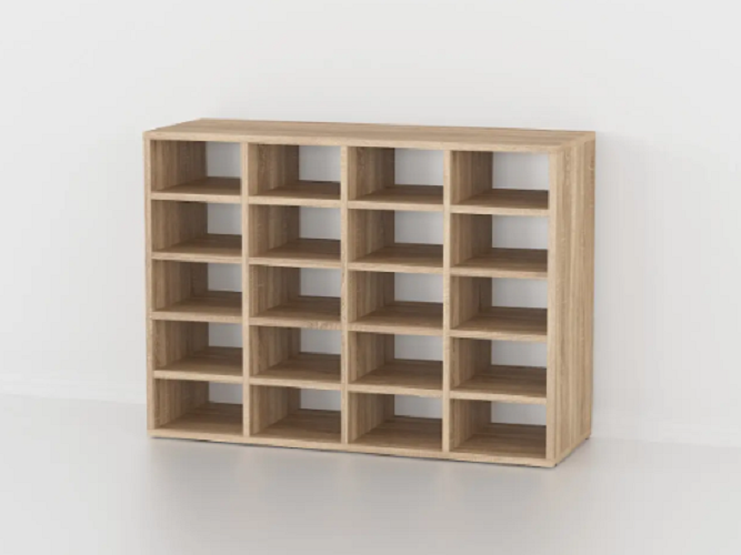 Этажерка для обуви на двадцать ячеек Дуб сонома (Р12б) - фото 1 Этажерка для обуви на двадцать ячеек Дуб сонома (Р12б) - фото 1