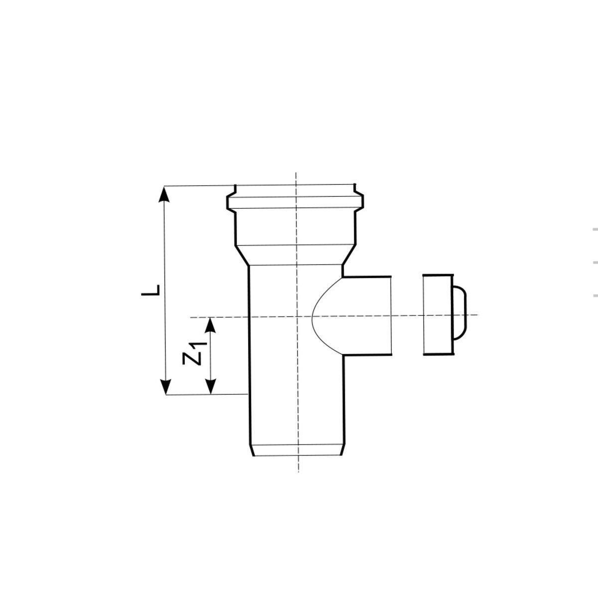 Ревізія Magnaplast KG ПВХ 110 мм (PUD-20160) - фото 2