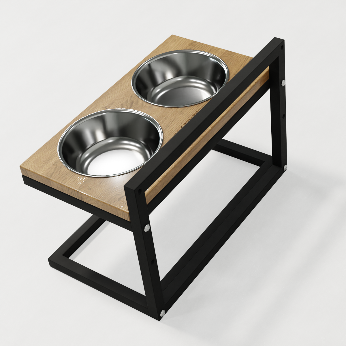 Миски на регулируемой подставке для средних собак Hollky Flex M 2х0,85 л (FM-422530-BLNH) - фото 4