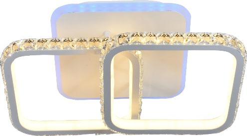 Люстра светодиодная Sirius DK5857/2 WH RGB 120W+8W акриловая