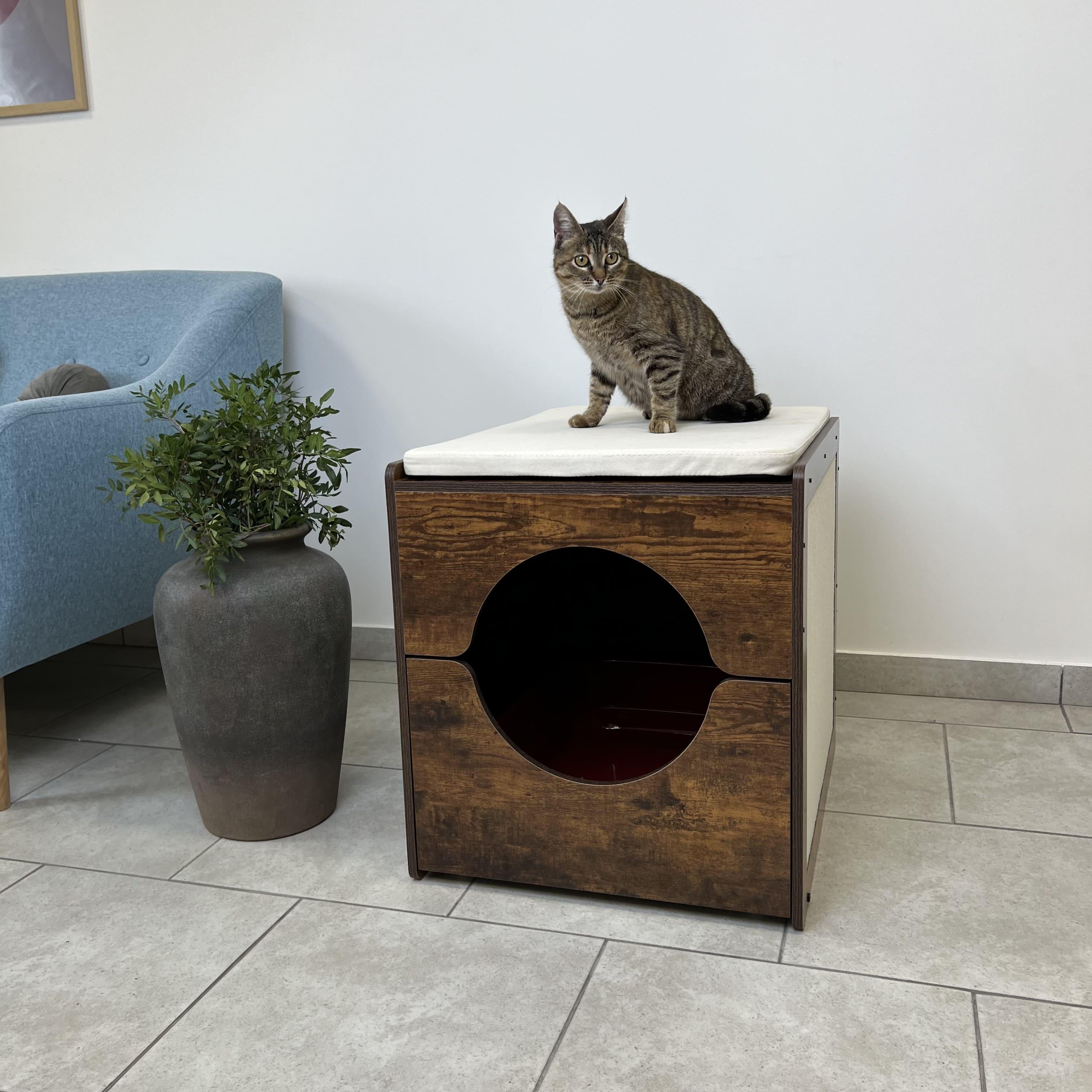 Туалет закритий для тварин Luminaria 59,8х50х55 см (22889012) - фото 5 Туалет закритий для тварин Luminaria 59,8х50х55 см (22889012) - фото 5