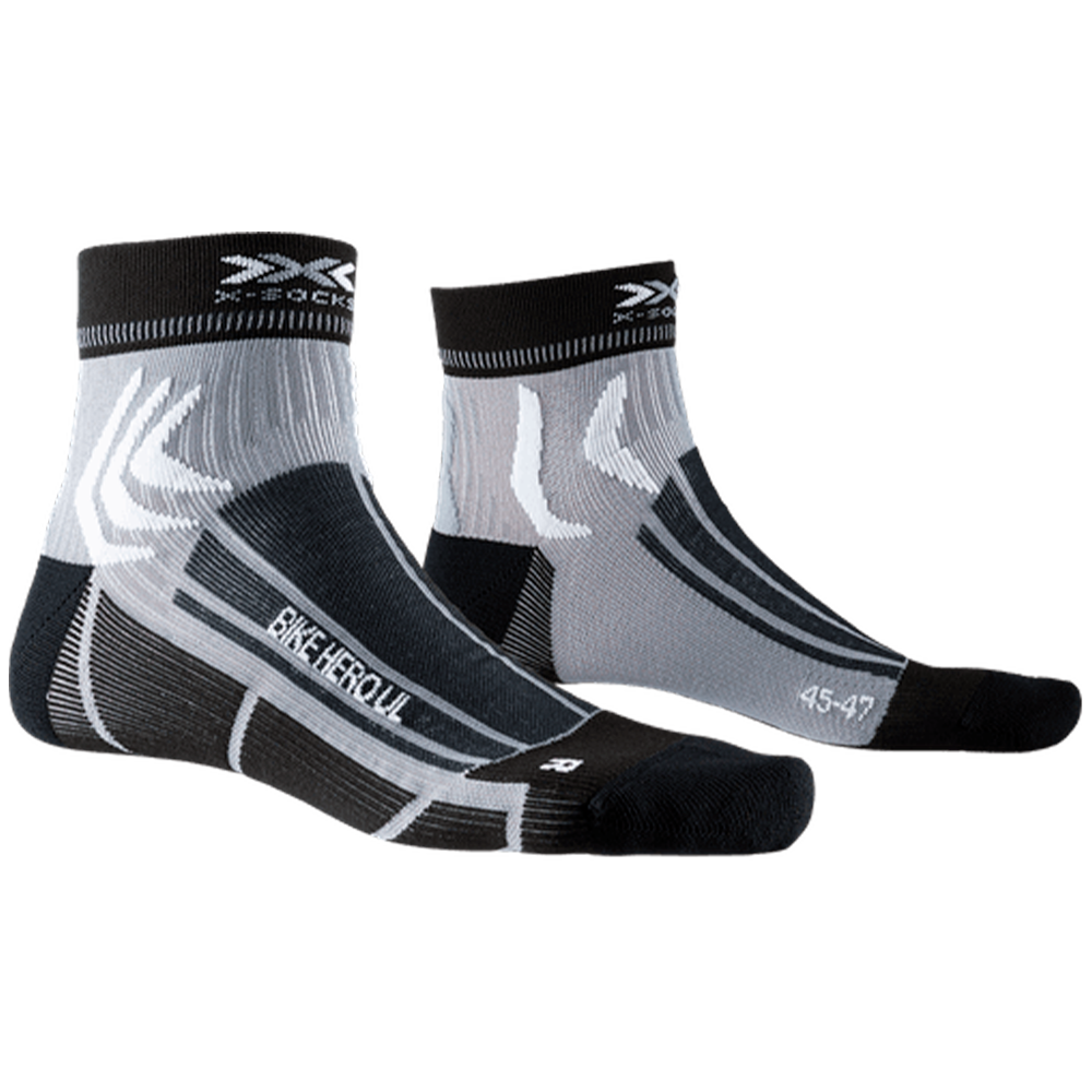 Велоноски X-SOCKS Bike Hero Ultralight 4.0 XS-BS06S19U-B003 p. 42/44 Opal Black/Dark Grey