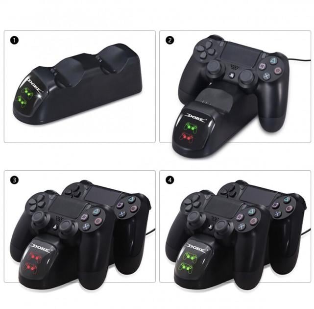Зарядное устройство для геймпадов DOBE для DualShock 4 PS4 4 Черный - фото 3