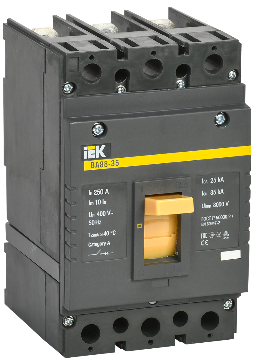 Автоматичний вимикач IEK ВА88-35 3Р 250А 35кА (78457)