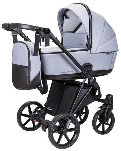 Коляска дитяча функціональна Angelini Enigma 2в1 Світло-сірий