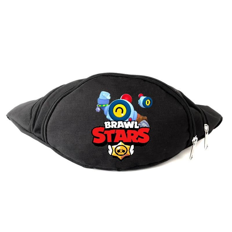 Поясная сумка-бананка Cappuchino toys Бравл Старс Нани BS-012 Черный (1652387789)