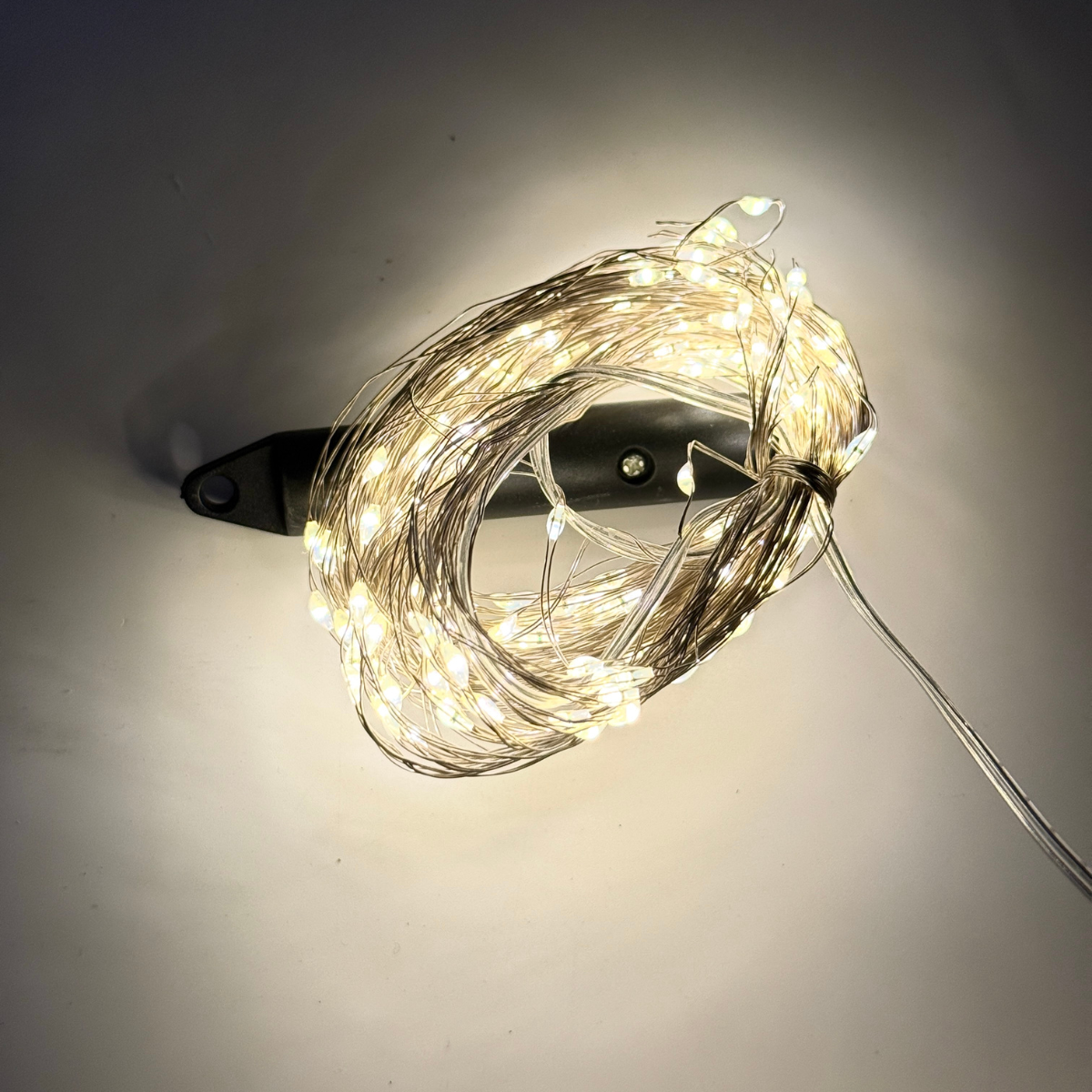 Гирлянда роса Конский хвост новогодняя светодиодная USB с теплым желтым светом 200 LED 10 нитей по 2 м (JYL-200)