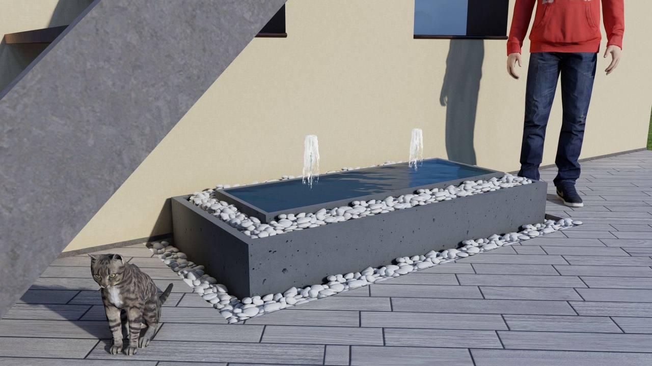 Фонтан садовый FOR №9 850х850х650 мм Графитовый (2221069215) - фото 10