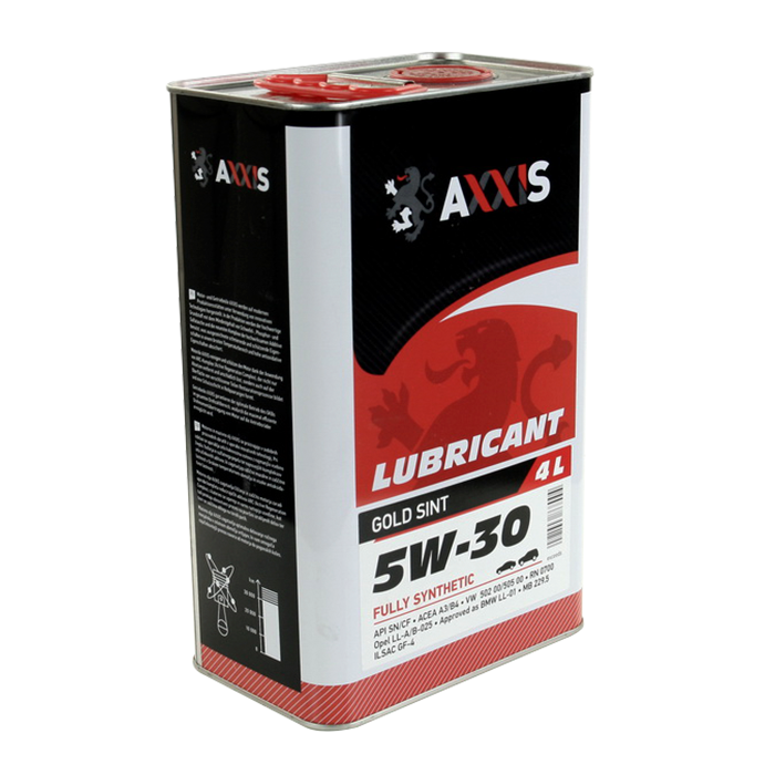 Моторное масло Axxis 5W-30 Gold Sint канистра 4 л (48021043868)