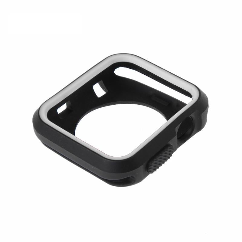 Силиконовый защитный корпус Primo для Apple Watch 38 мм Black/White (759211835)