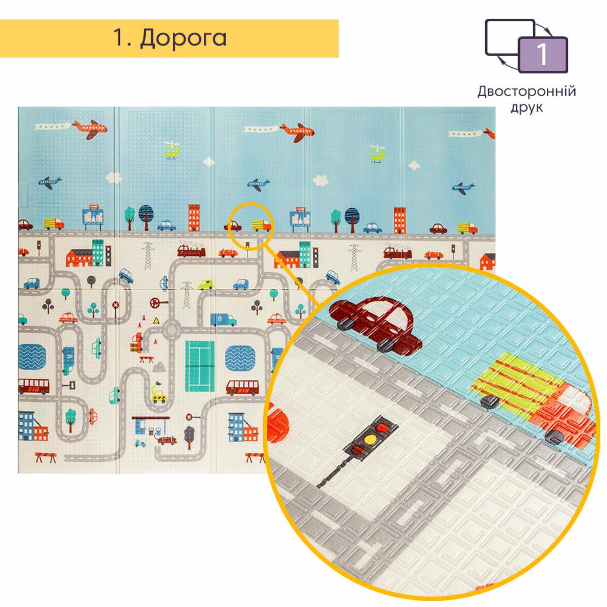 Розвиваючий термокилимок Дорога Ліс складаний 200х150х0,6 см (SW-00000155) - фото 3 Розвиваючий термокилимок Дорога Ліс складаний 200х150х0,6 см (SW-00000155) - фото 3