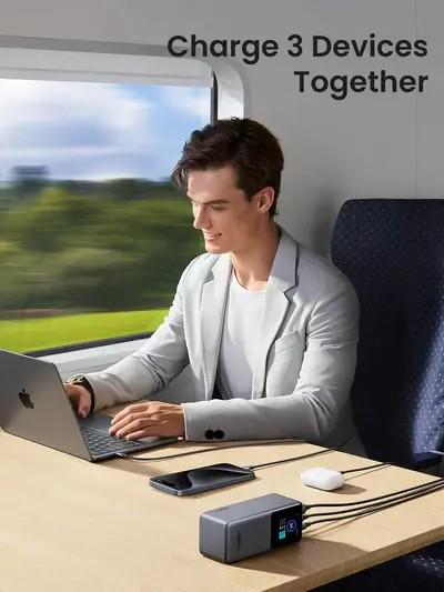 Повербанк Ugreen PB721 Nexode 20000 mAh 130W Gray (35524) - фото 5 Повербанк Ugreen PB721 Nexode 20000 mAh 130W Gray (35524) - фото 5