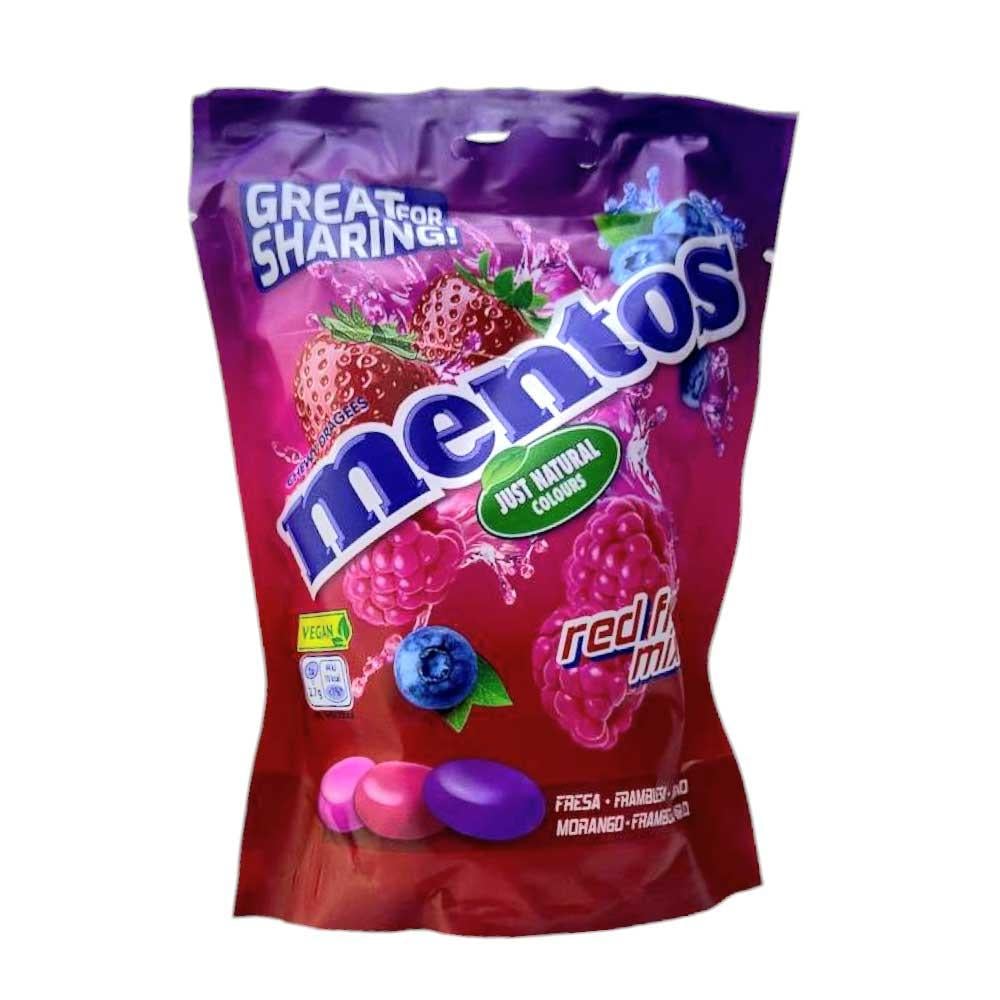 Драже жевательное Mentos Red Fruit Mix Ягодный микс 160 г