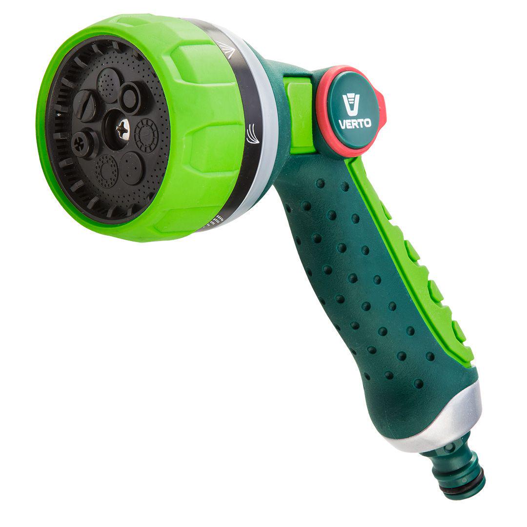 Садовый ороситель Verto 15G710 200 мм 1/2"-3/4" пистолетный 7 функций (22393)