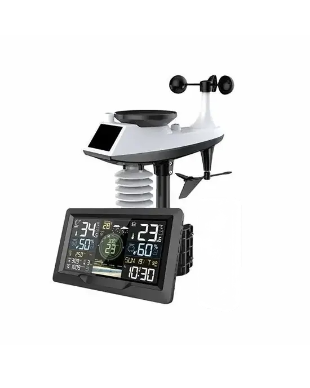 Метеостанция Wi-Fi с датчиками температуры/влажности/давления/дождя и ветра (29054525)