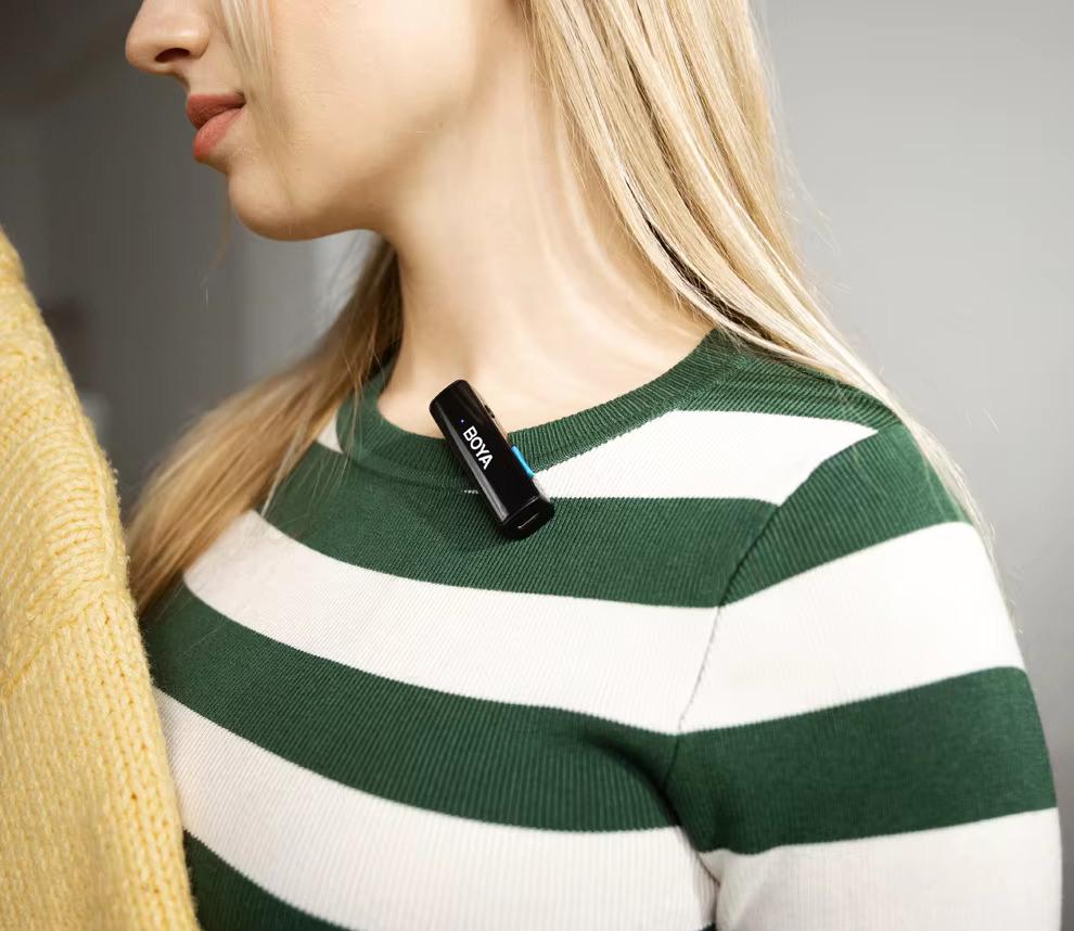 Микрофон петличный Boya Boyalink A2 для iPhone/Android/видеокамеры беспроводной (50029) - фото 4 Микрофон петличный Boya Boyalink A2 для iPhone/Android/видеокамеры беспроводной (50029) - фото 4