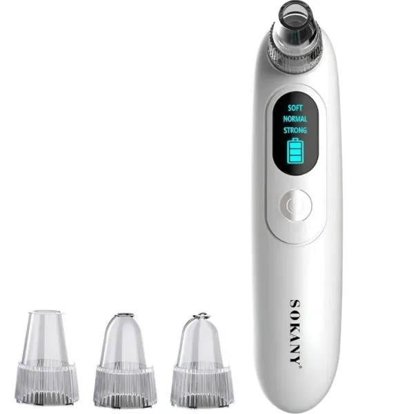 Очиститель вакуумный для пор лица Sokany SK-319 3в1 для удаления черных точек и ухода Белый (SK319) Очиститель вакуумный для пор лица Sokany SK-319 3в1 для удаления черных точек и ухода Белый (SK319)