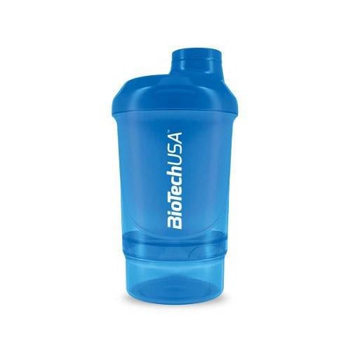 Шейкер BioTeсh Wave+Nano Shaker 300 мл с 1 контейнером Синий