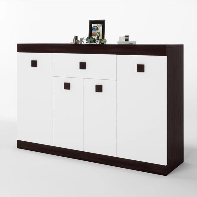 Комод Эверест Соната-7 1400х380х940 мм Венге/Белый (ЕВ20158)