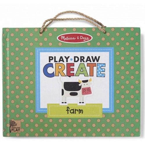 Развивающая игрушка Melissa&Doug магнитный набор планшет Ферма (MD31325)