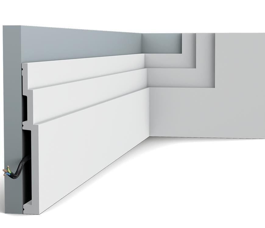 Плинтус напольный гладкий Orac Decor SX181 2000х200х22 мм (2861)