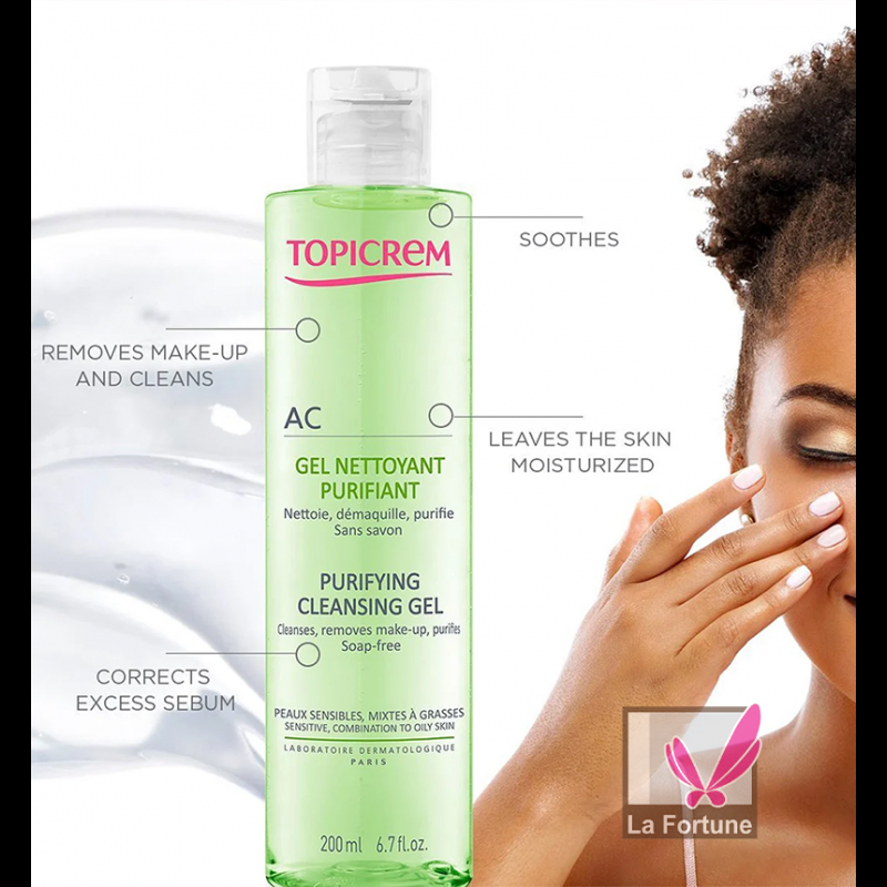 Очищающий гель Topicrem AC Purifying Cleansing Gel 200 мл - фото 2