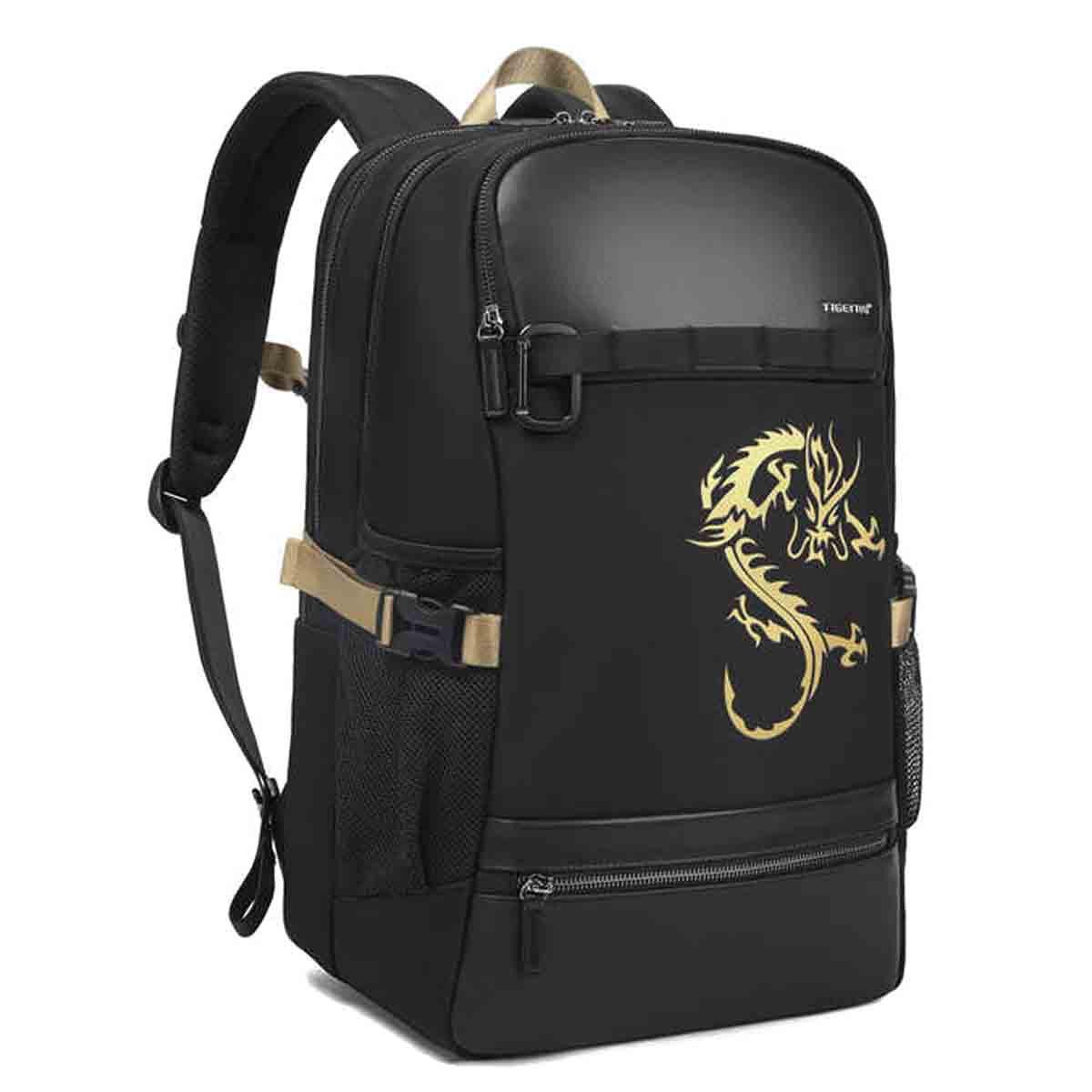 Городской рюкзак Tigernu T-B9029 для ноутбука 15,6" 23 л Черный с золотым (TGN-T-B9029-3134)