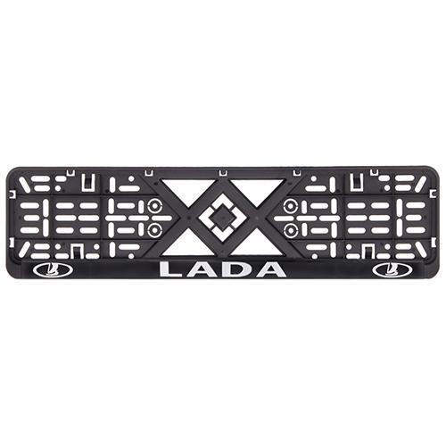 Рамка номерного знака Lada пластиковая c рельефной надписью