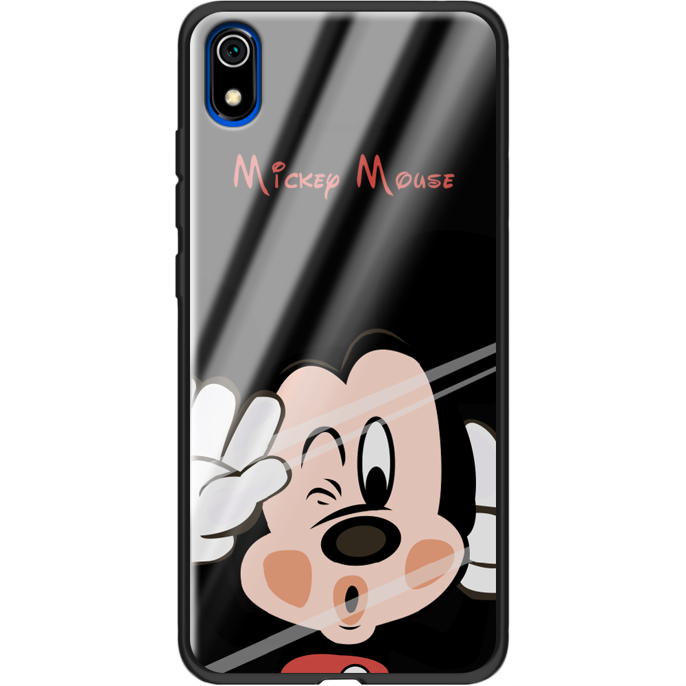 Чехол Boxface Xiaomi Redmi 7A Mister M Черный силикон со стеклом (37400-cc58-37746)