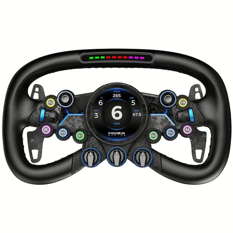 Ігрове кермо Moza Racing Vision GS Steering 31 см 2,8" 8 кн R GB Black (RS064) Ігрове кермо Moza Racing Vision GS Steering 31 см 2,8" 8 кн R GB Black (RS064)
