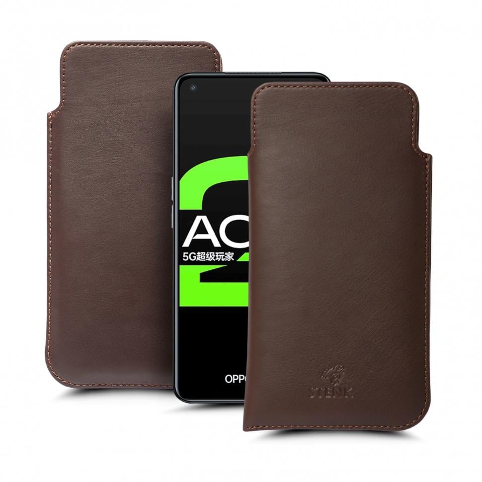 Футляр Stenk Elegance для OPPO Ace2 Коричневый (66290)